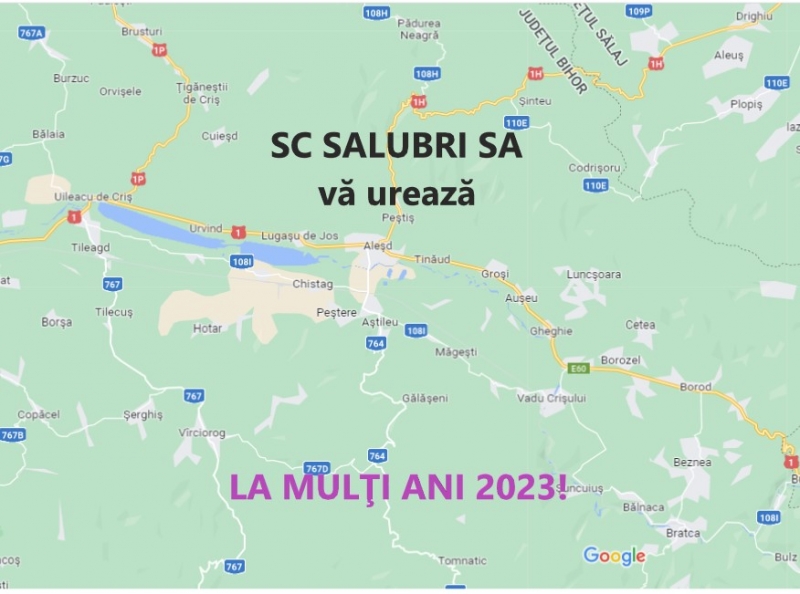 Programul de functionare SC SALUBRI SA in data de 02.01.2023