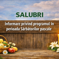 INFORMARE PROGRAM SARBATORI PASCALE