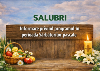 INFORMARE PROGRAM SARBATORI PASCALE